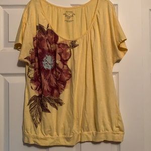 ⭐️3/$15⭐️ Sonoma floral short-sleeve top XL